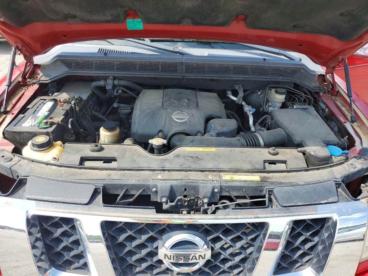 2008 Nissan Titan Xe Red vin: 1N6AA07C28N307554