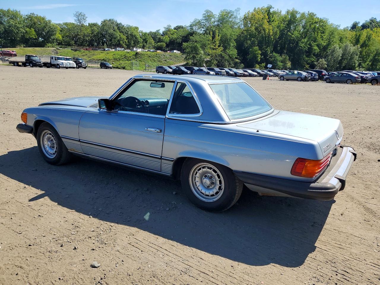 1984 Mercedes-benz 380 Sl Silver vin: WDBBA45AXEA003535