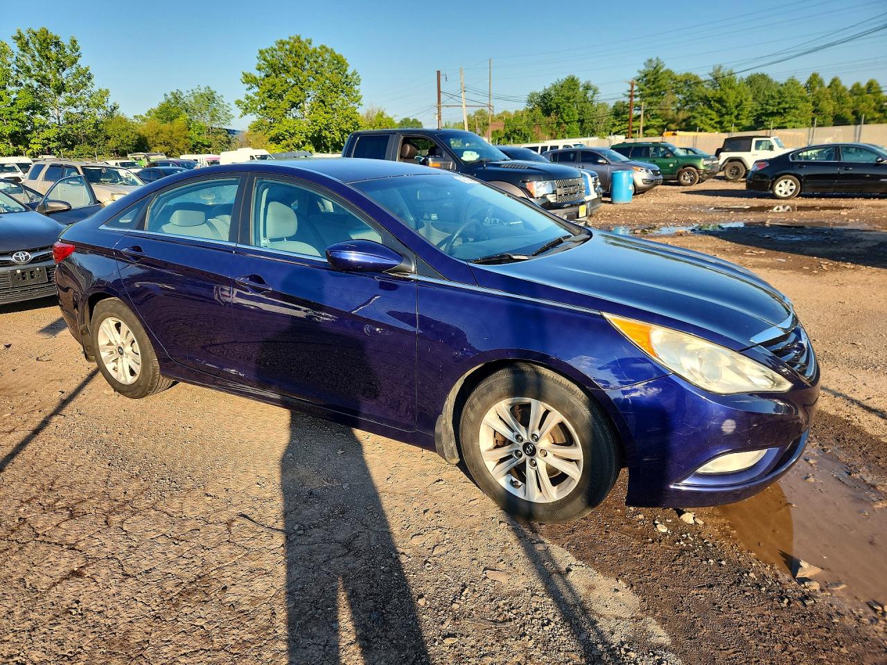 2013 Hyundai Sonata Gls Blue vin: 5NPEB4AC4DH658302