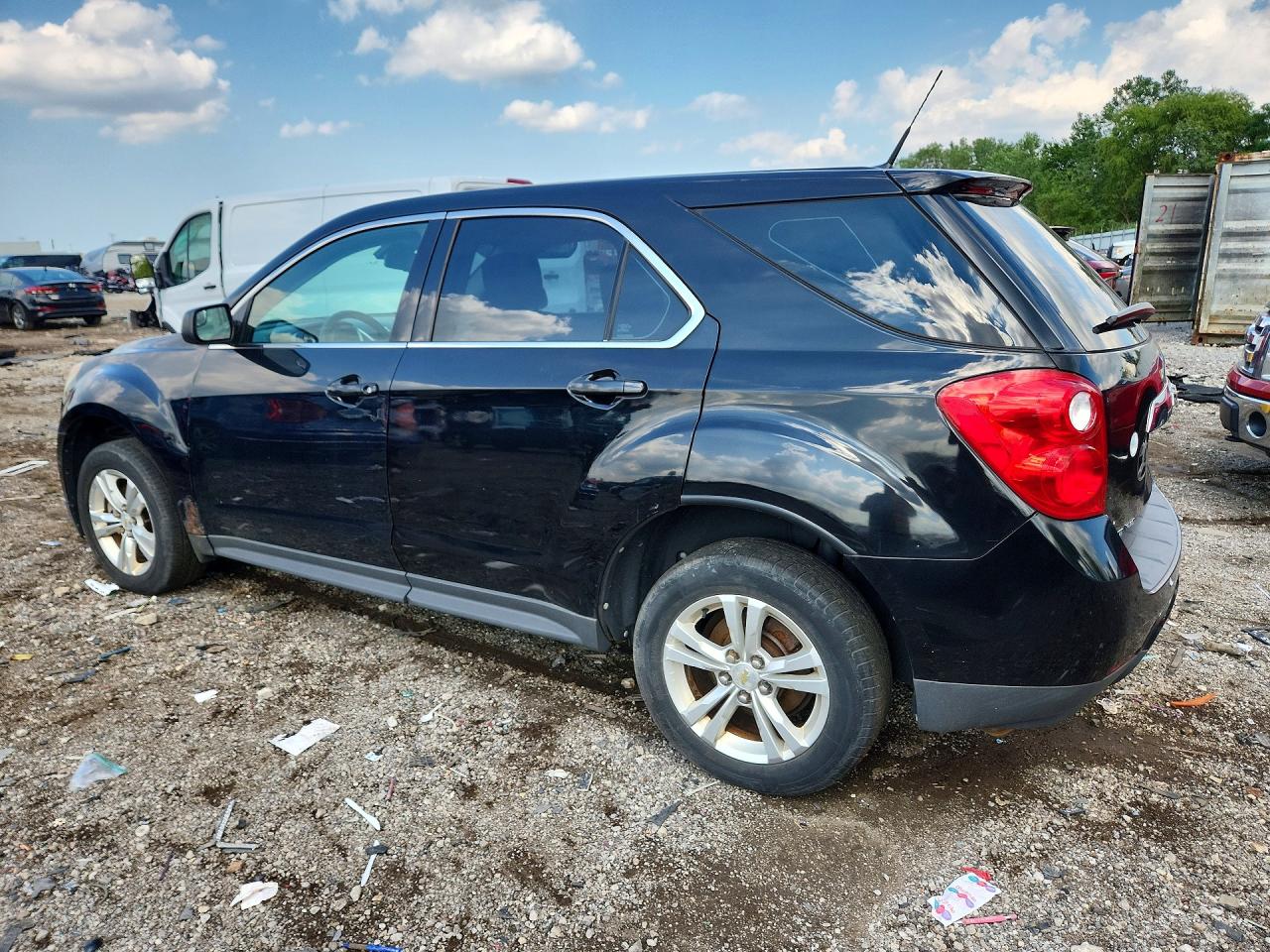 2012 Chevrolet Equinox Ls Black vin: 2GNFLCEK9C6142136