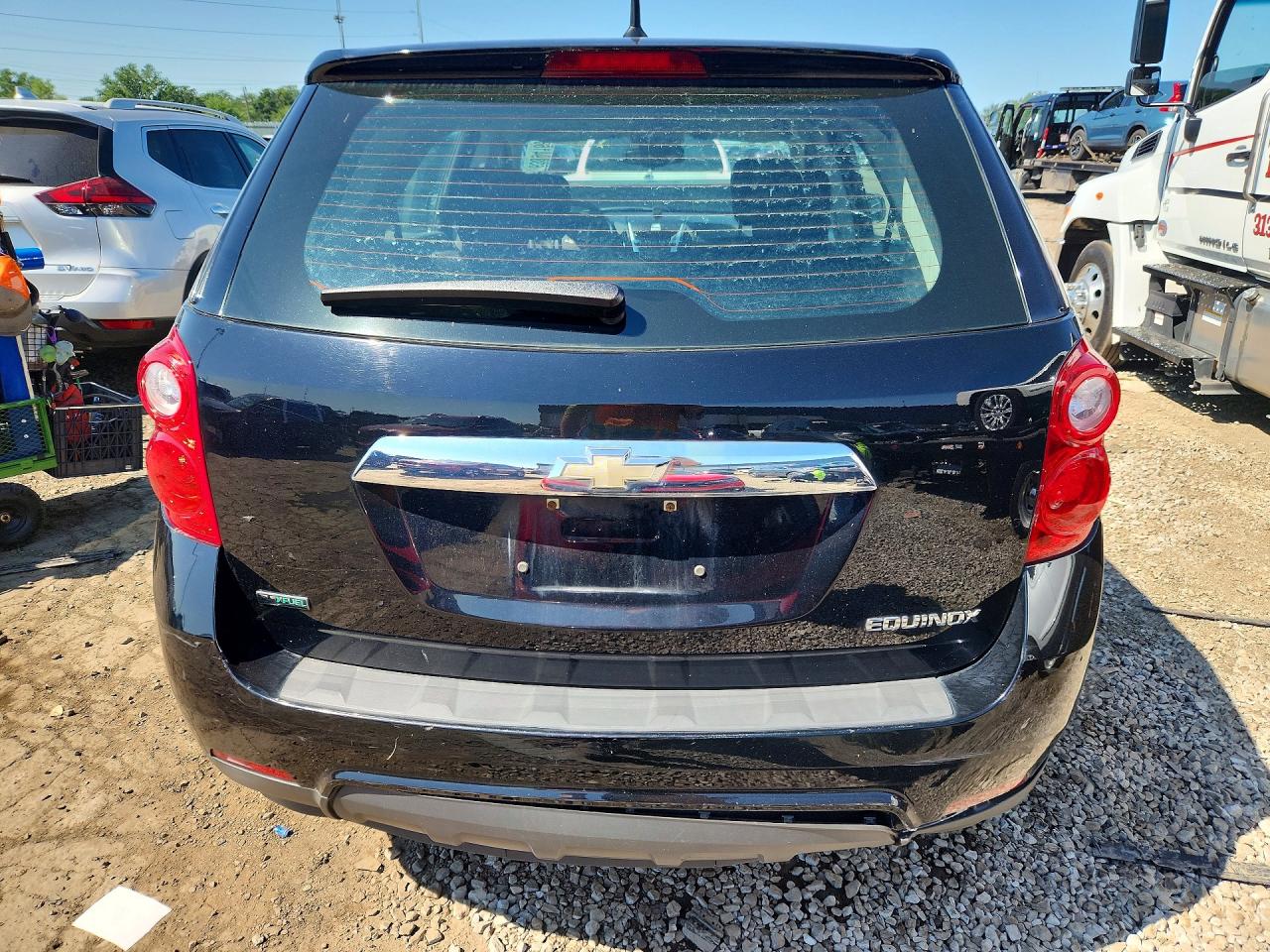 2012 Chevrolet Equinox Ls Black vin: 2GNALBEK4C1107764