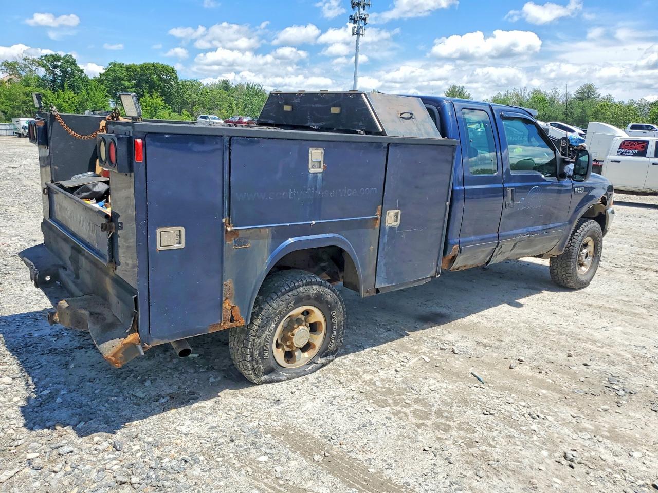 2002 Ford F250 Super Duty Blue vin: 1FTNX21LX2EA59679