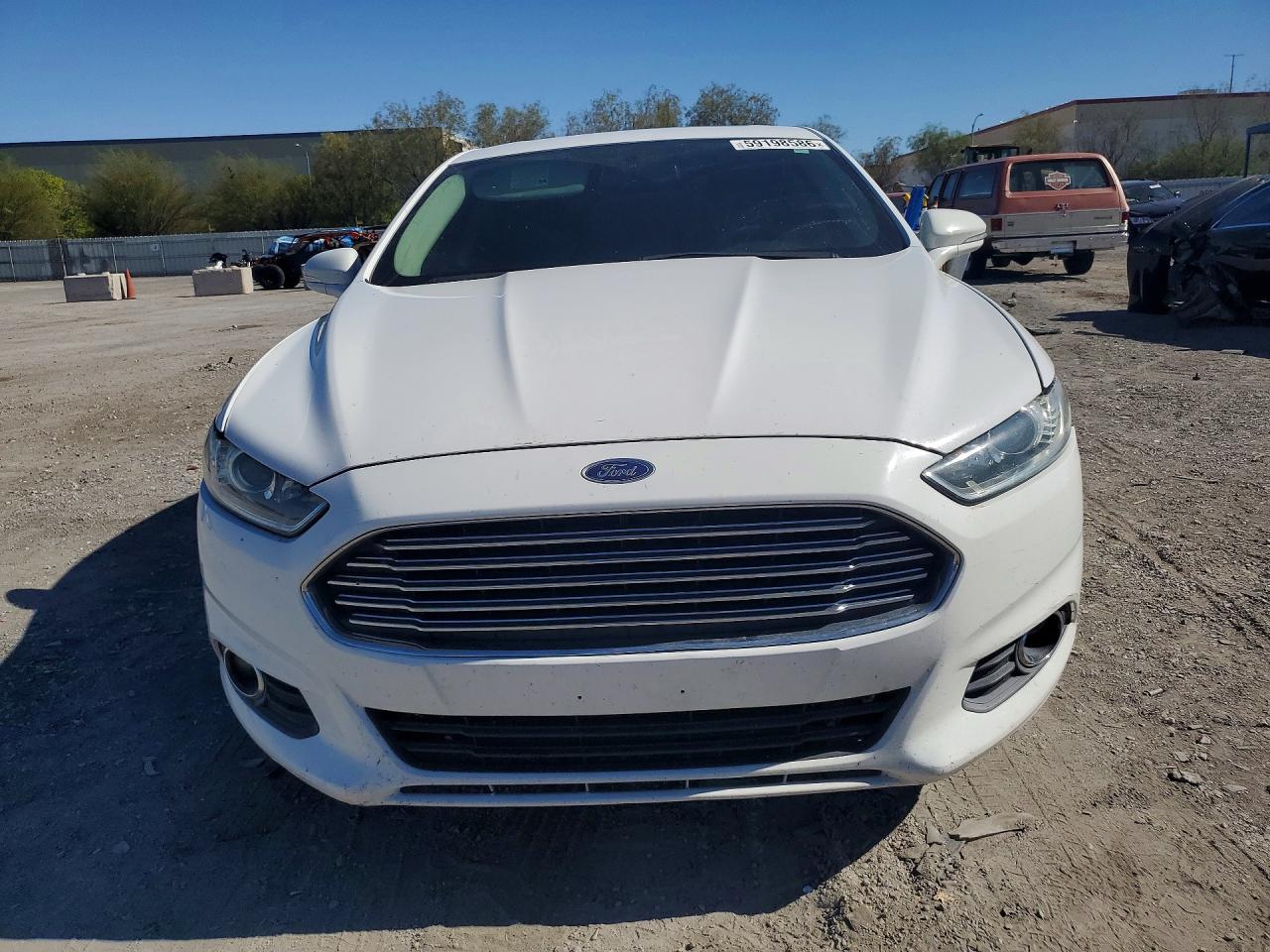 2014 Ford Fusion Se White vin: 1FA6P0HD1E5398896