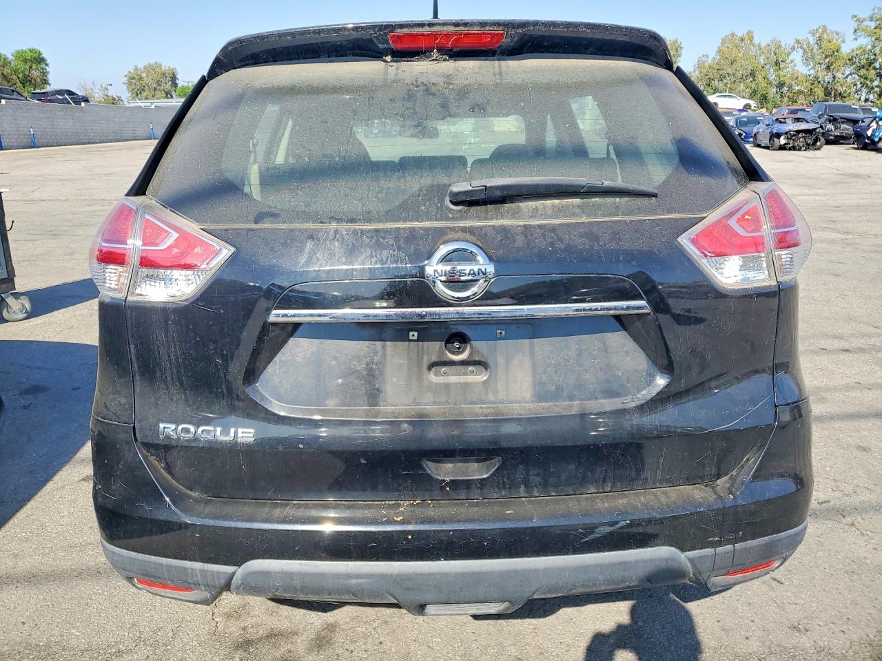 2015 Nissan Rogue S Black vin: KNMAT2MTXFP506155