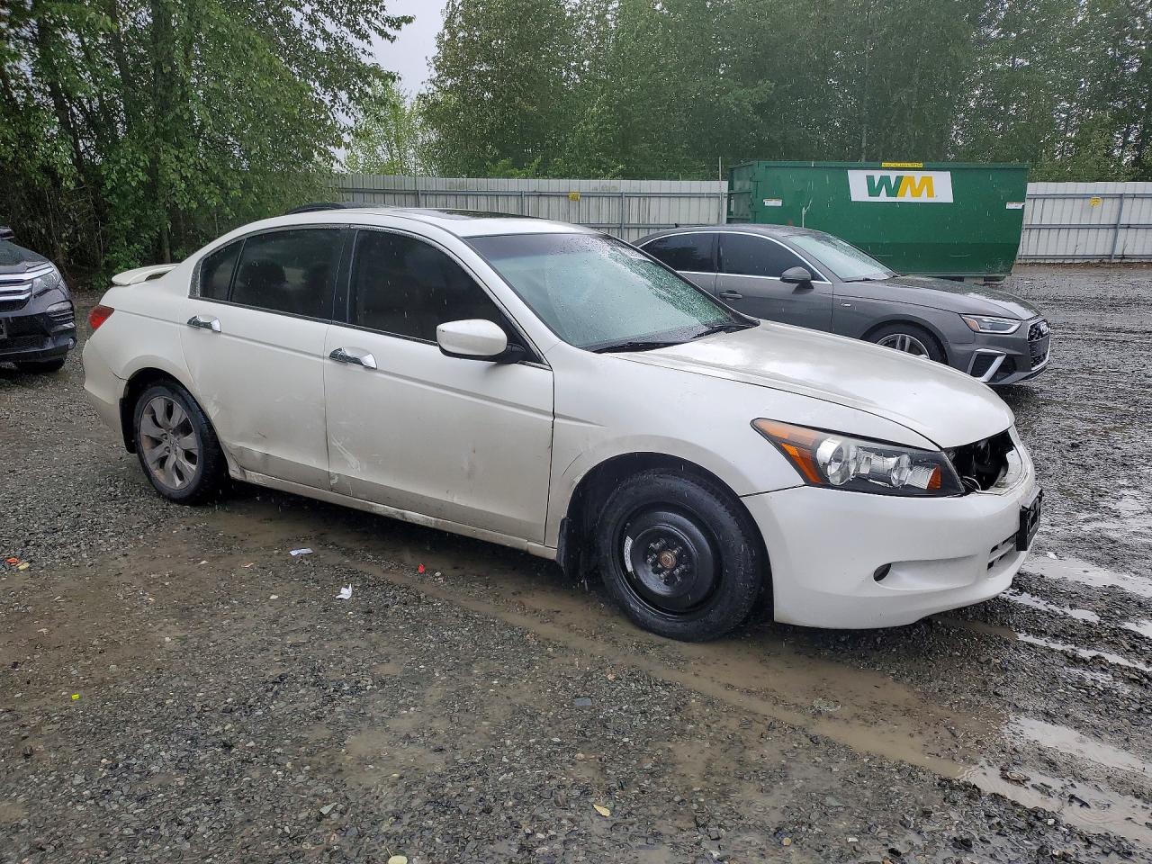 2008 Honda Accord Exl White vin: 1HGCP36818A058536