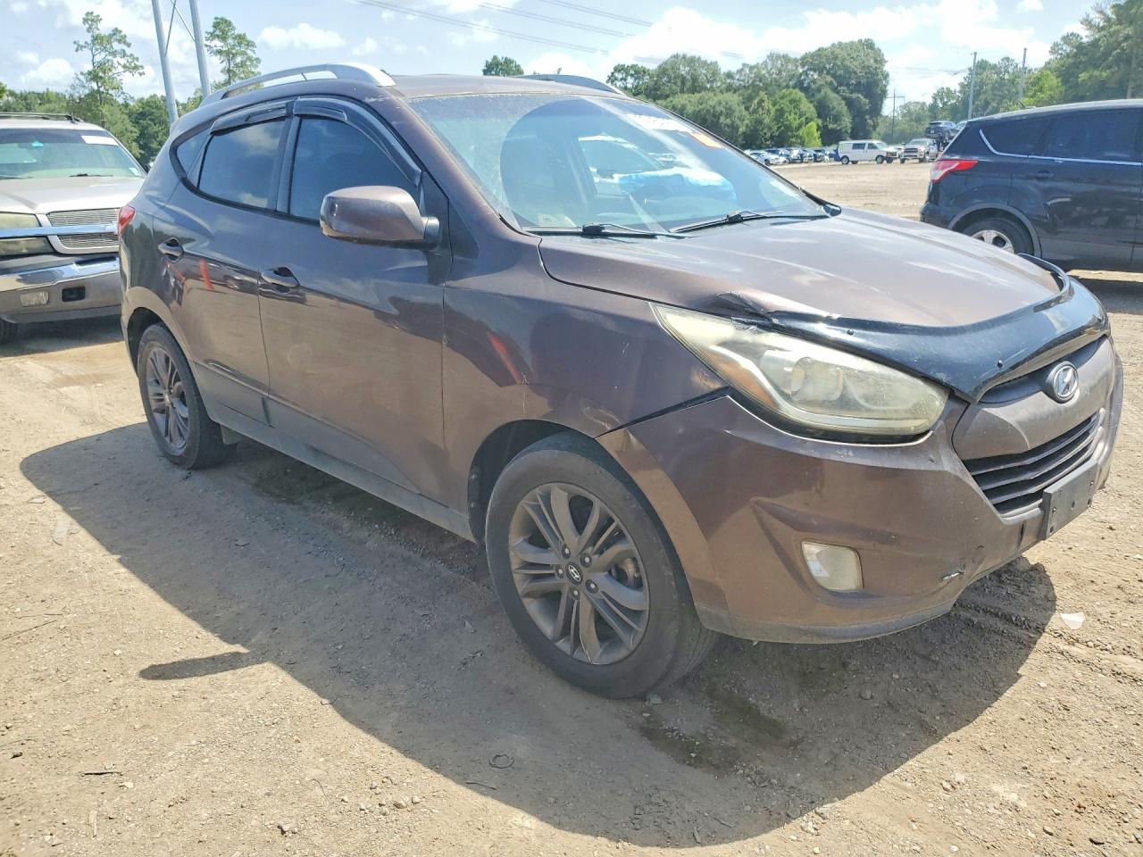 2015 Hyundai Tucson Se Brown vin: KM8JU3AGXFU015012