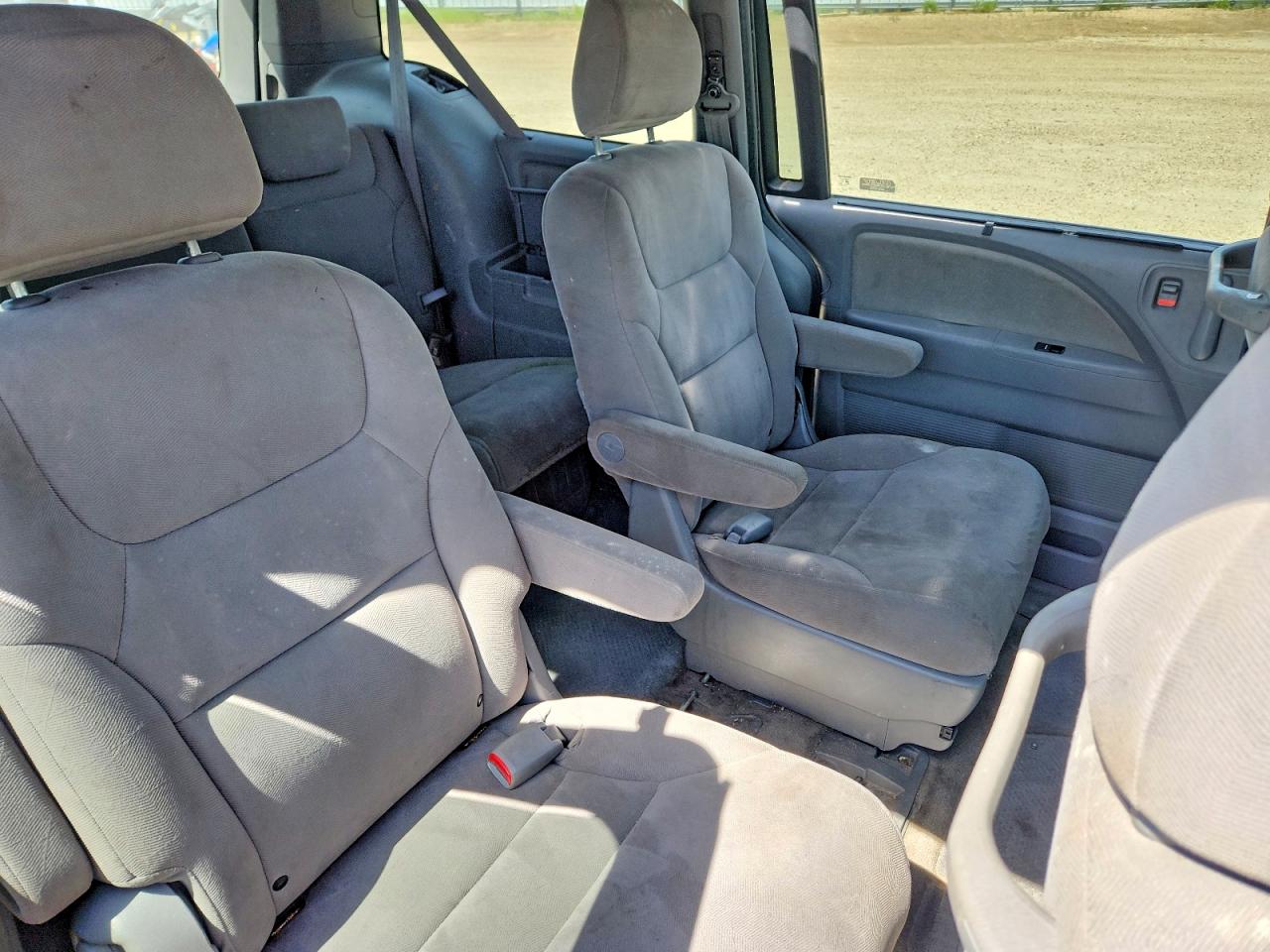 2008 Honda Odyssey Ex Gray vin: 5FNRL38458B507352