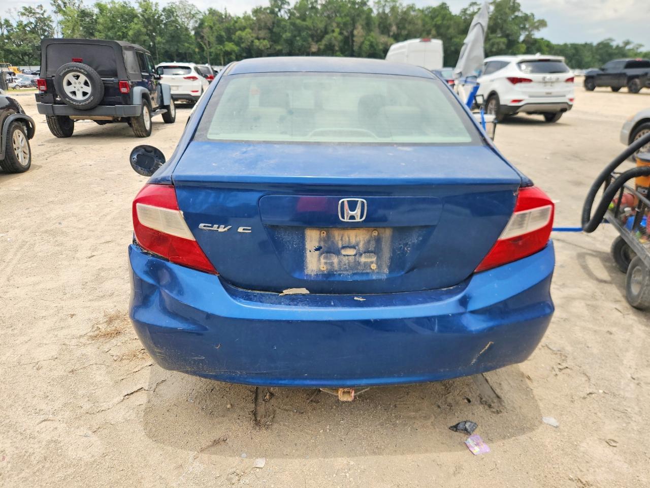 2012 Honda Civic Lx Blue vin: 2HGFB2F50CH585912