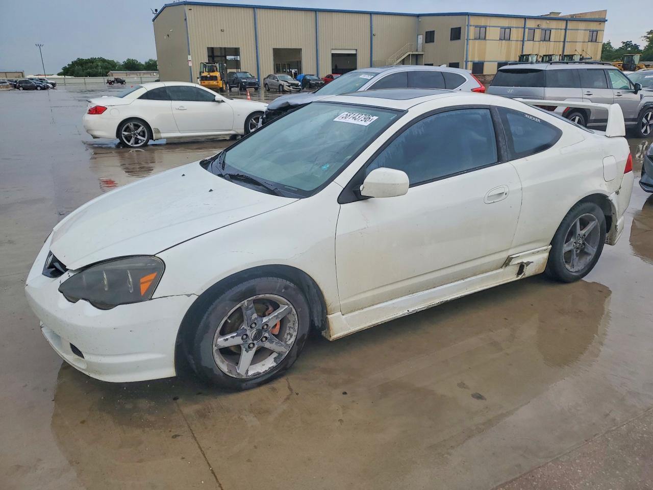 2004 Acura Rsx White vin: JH4DC548X4S005740