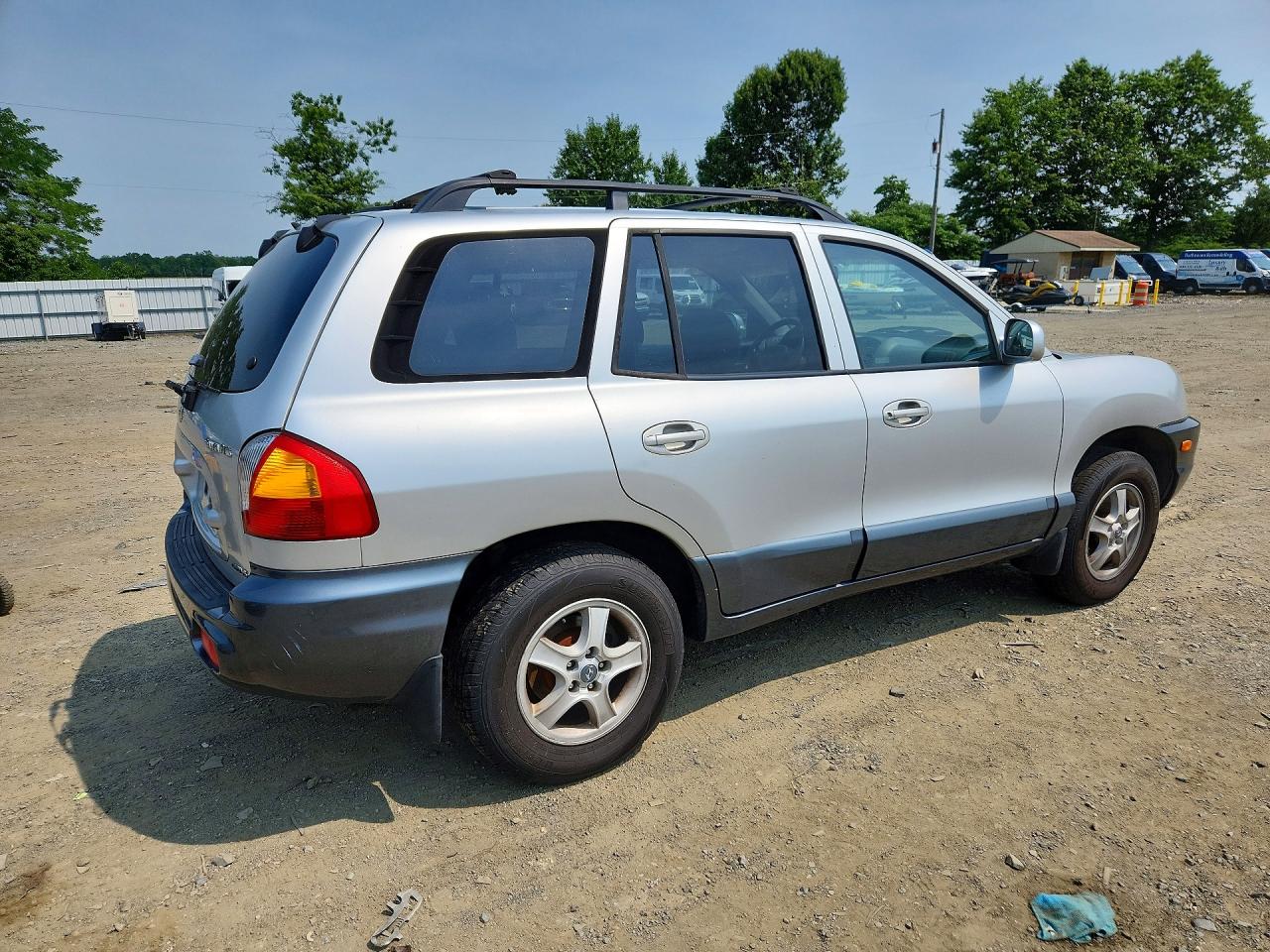 2001 Hyundai Santa Fe Gl Silver vin: KM8SC83D81U110247