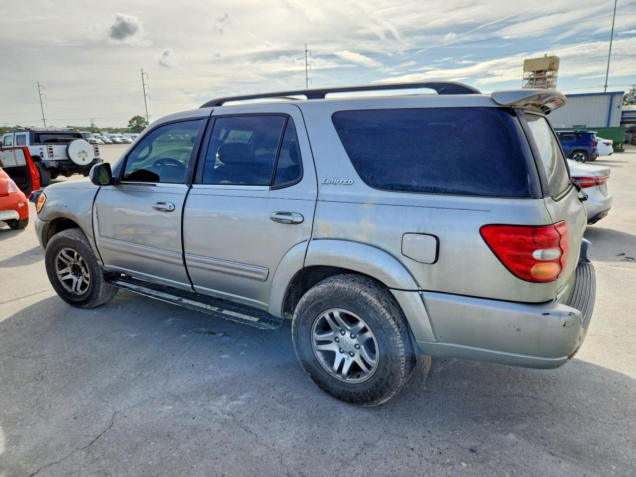 2004 Toyota Sequoia Limited Silver vin: 5TDZT38A74S222695