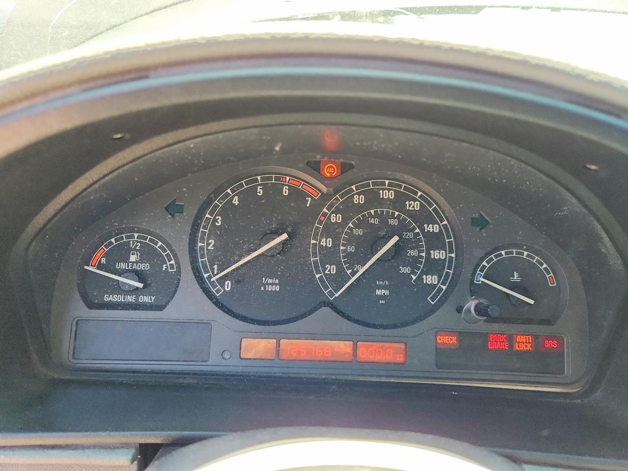1991 Bmw 850 I Black vin: WBAEG1319MCB42394