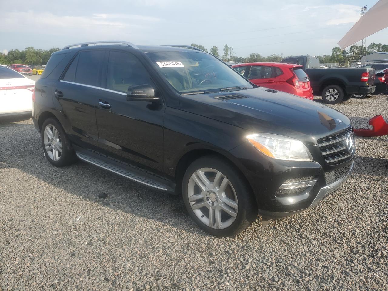 2014 Mercedes-benz Ml 350 Black vin: 4JGDA5JB8EA341199