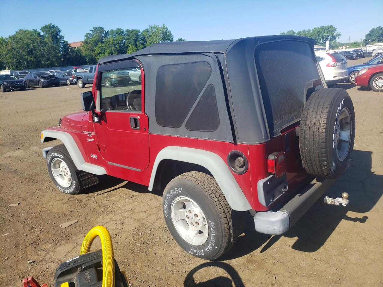 1999 Jeep Wrangler / Tj Sport Red vin: 1J4FY19SXXP412810