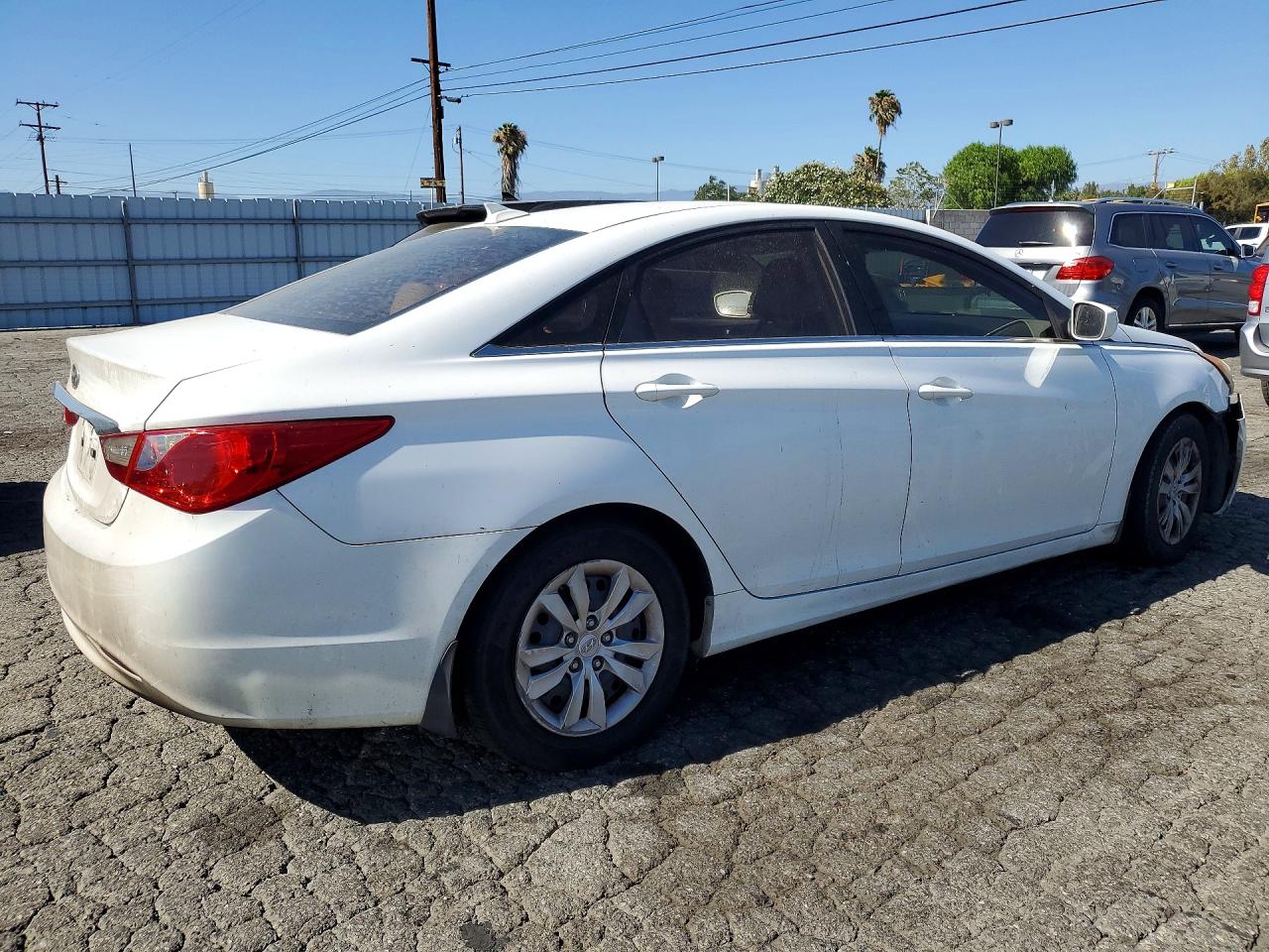 2012 Hyundai Sonata Gls White vin: 5NPEB4AC6CH498762