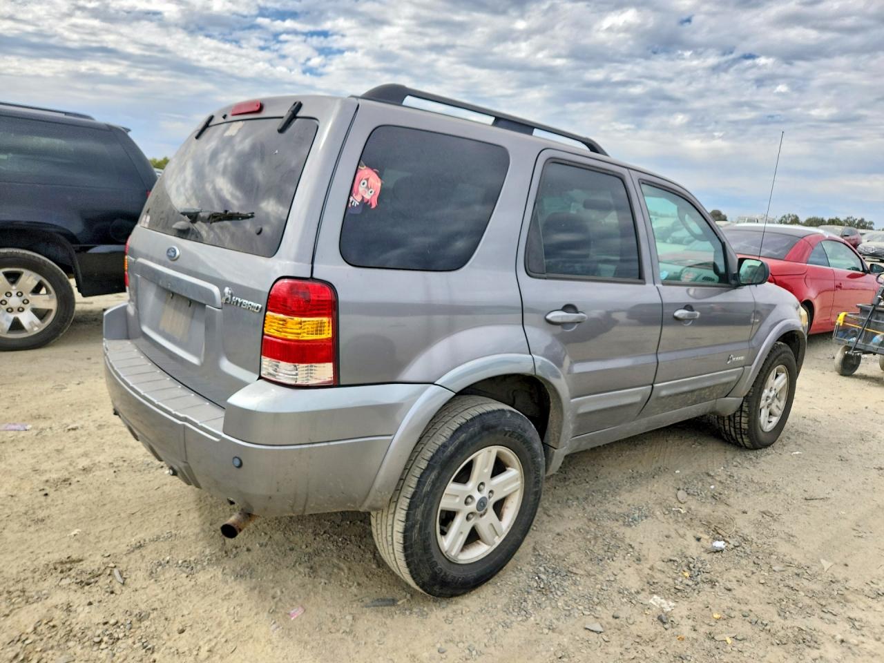 2007 Ford Escape Hev Gray vin: 1FMCU49H77KA91635