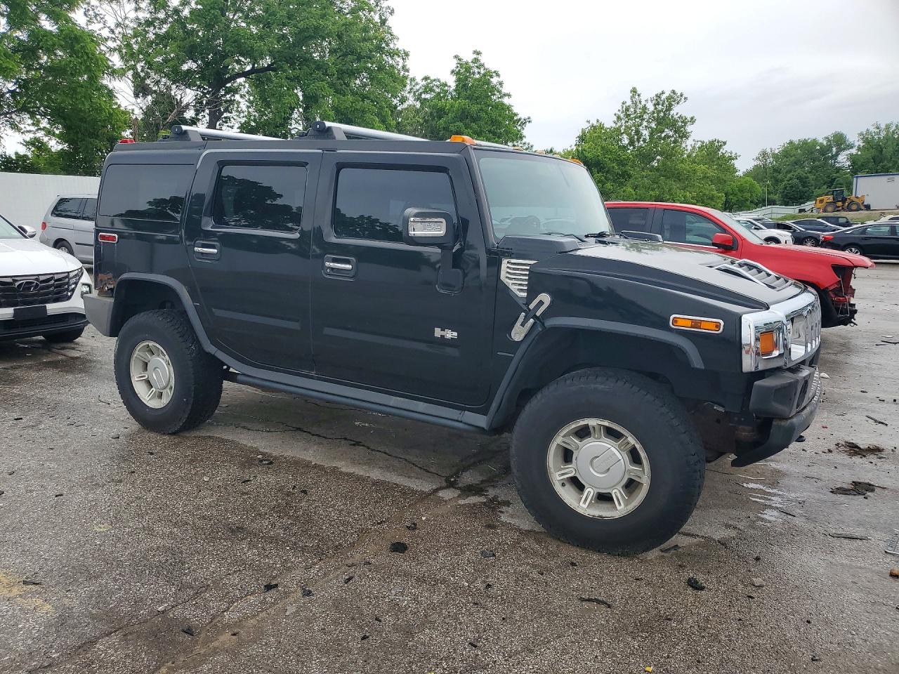 2004 Hummer H2 Черный vin: 5GRGN23U24H112847