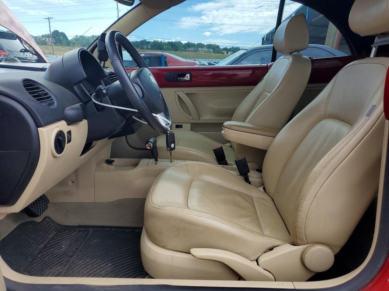 2006 Volkswagen New Beetle Convertible Option Package 2 Красный vin: 3VWSF31YX6M323696
