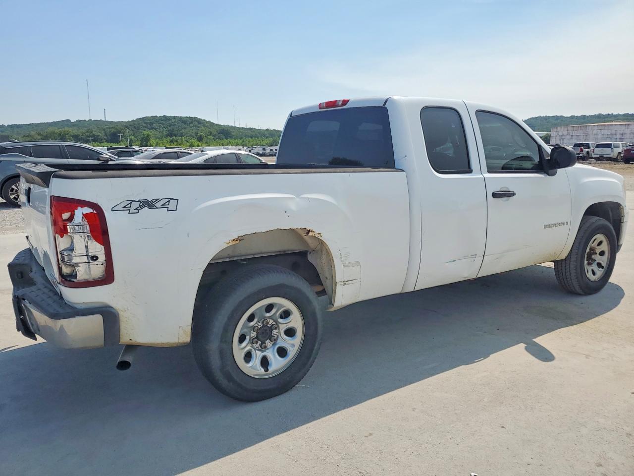 2007 Gmc New Sierra K1500 White vin: 1GTEK19J47E599516
