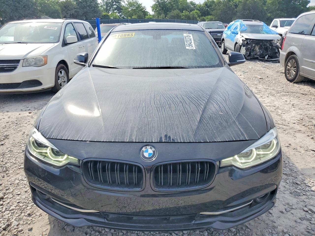 2018 Bmw 330 I Черный vin: WBA8B9G52JNU97685
