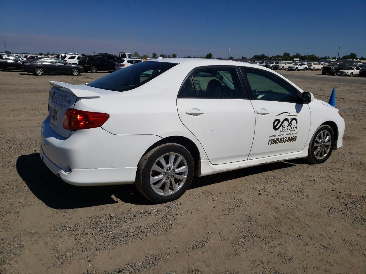 2009 Toyota Corolla S White vin: 1NXBU40E39Z034404