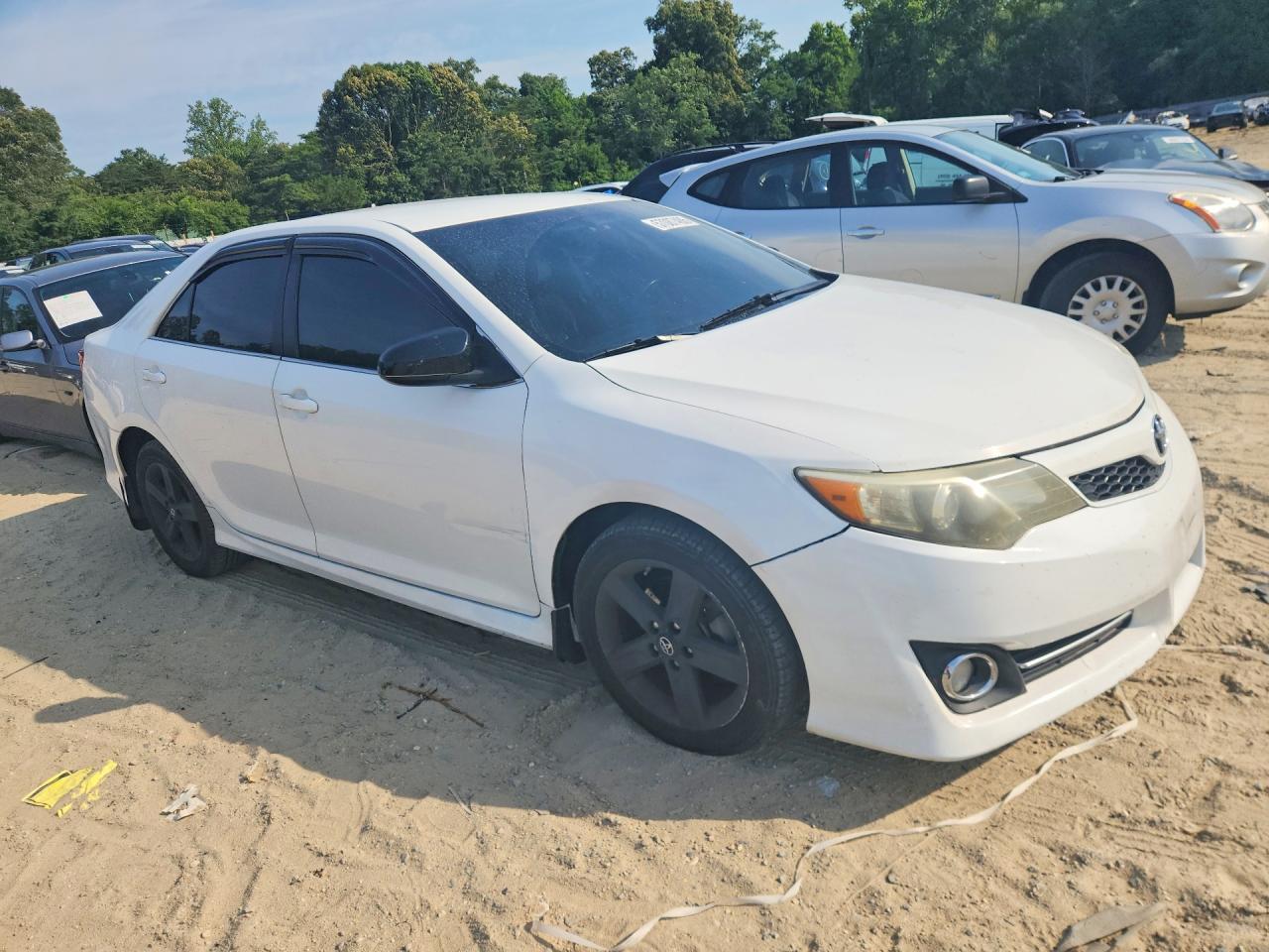 2012 Toyota Camry Se White vin: 4T1BF1FK7CU586629