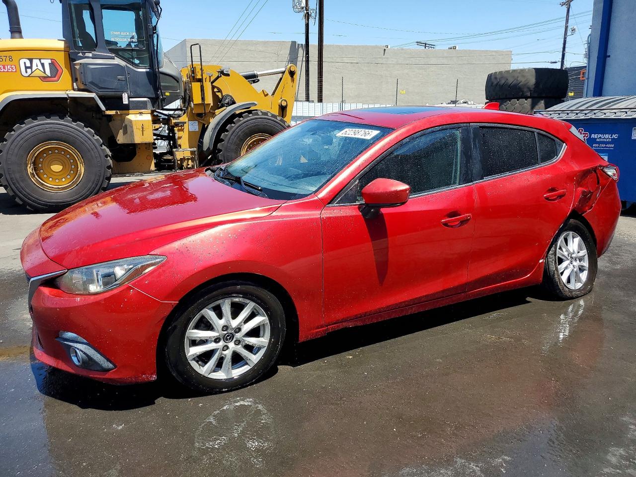 2014 Mazda 3 Grand Touring Red vin: JM1BM1M71E1210134