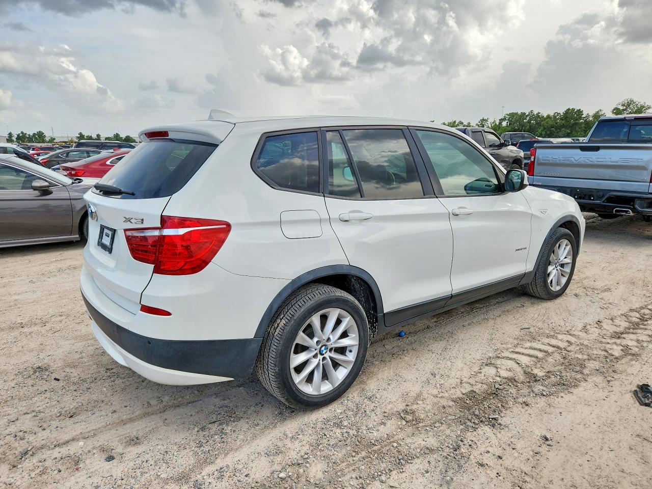 2014 Bmw X3 Xdrive28i White vin: 5UXWX9C50E0D42123