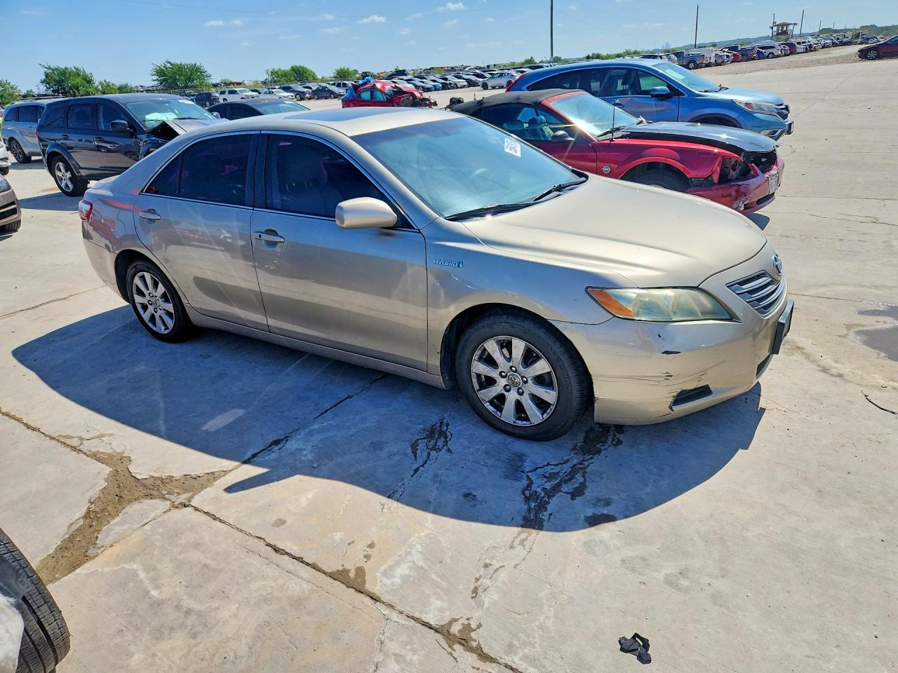 2007 Toyota Camry Hybrid Beige vin: 4T1BB46K27U001250