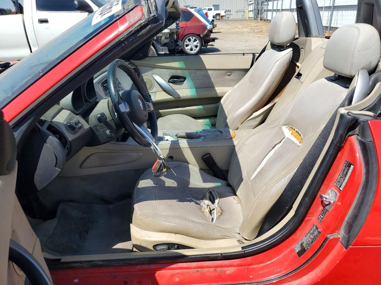 2004 Bmw Z4 3.0 Red vin: 4USBT53424LU06291