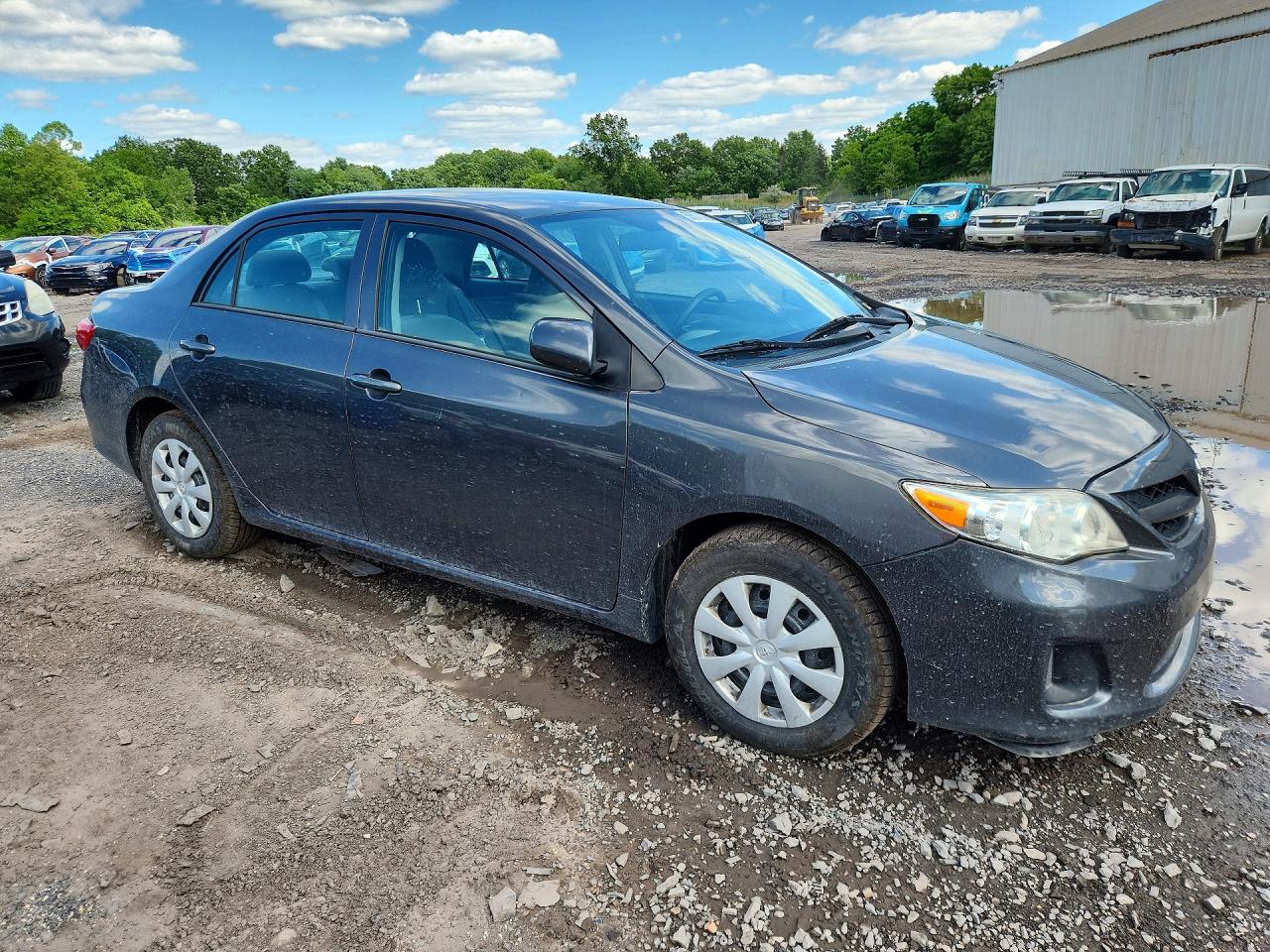 2013 Toyota Corolla L Gray vin: 2T1BU4EE2DC960781