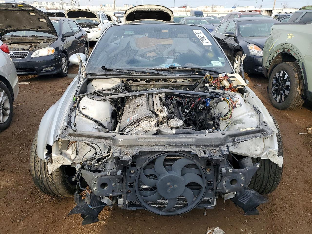 2003 Bmw M3 Silver vin: WBSBR93463PK00712