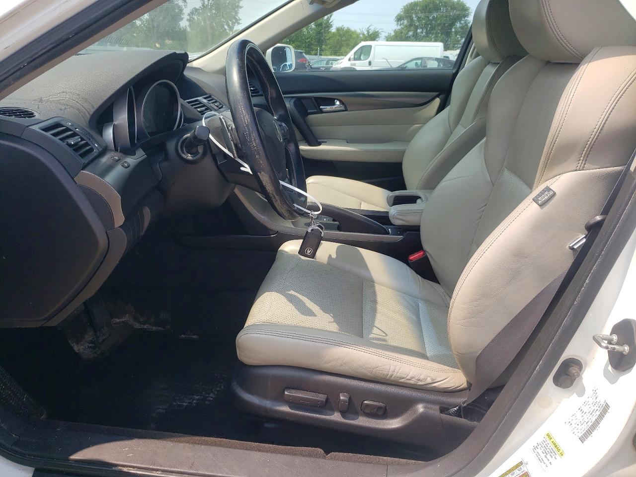 2012 Acura Tl White vin: 19UUA9F58CA001967