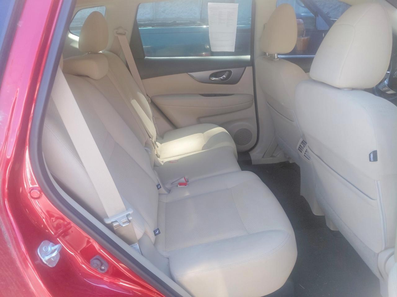 2016 Nissan Rogue Sv Burgundy vin: KNMAT2MV3GP622221