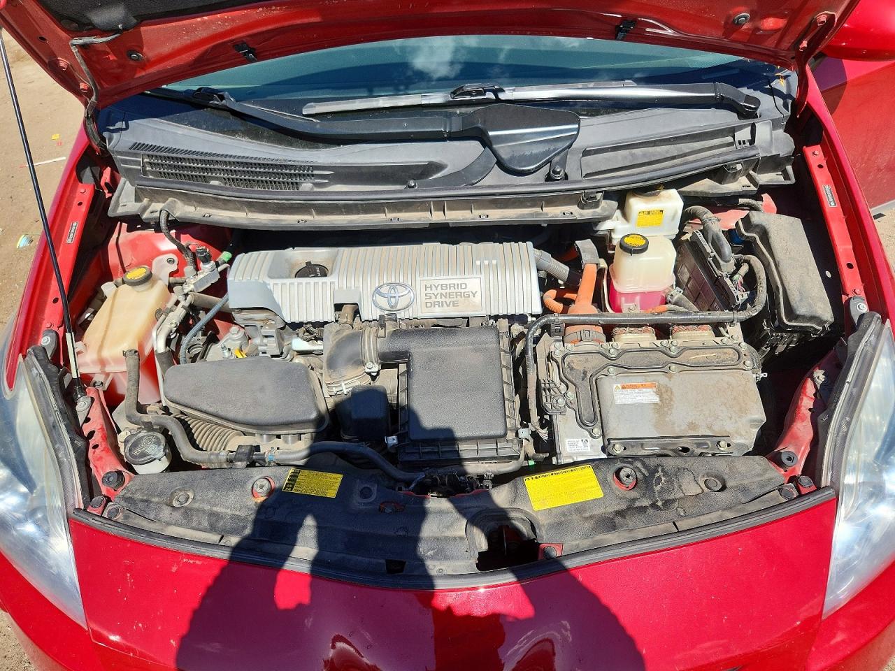 2011 Toyota Prius Five Red vin: JTDKN3DU0B0318485