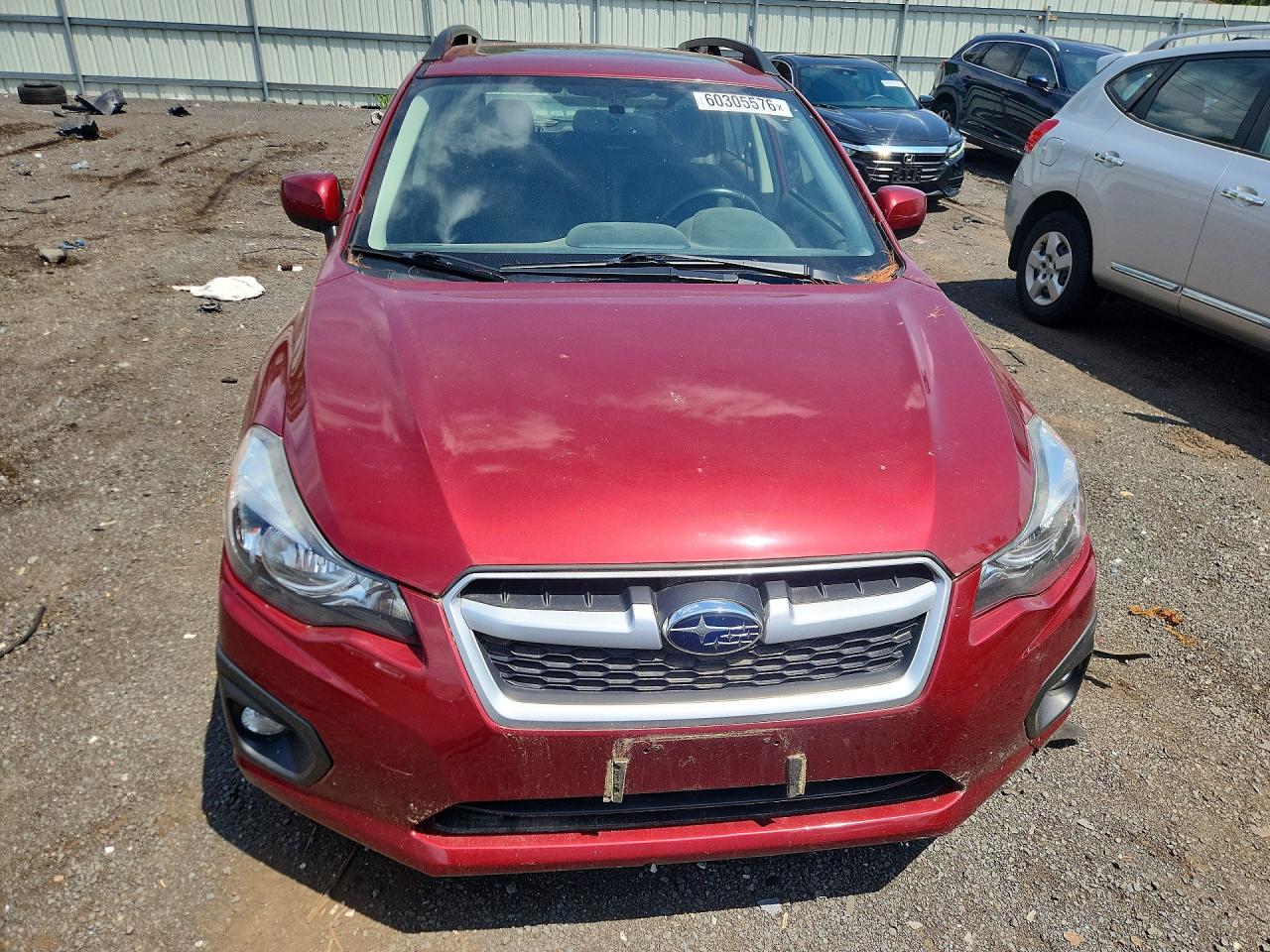 2013 Subaru Impreza Sport Limited Burgundy vin: JF1GPAS65D2887175