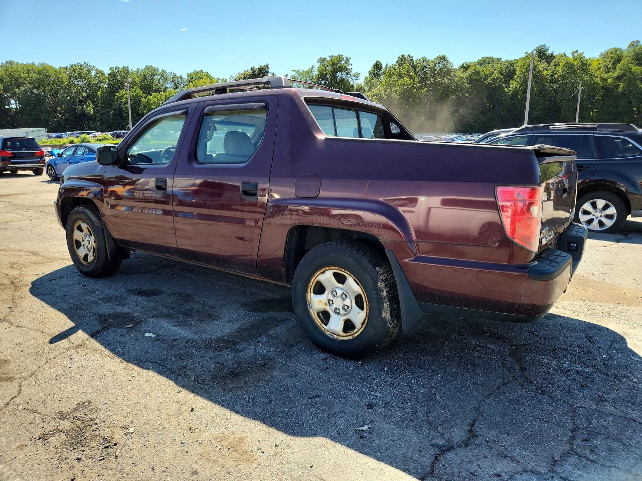 2010 Honda Ridgeline Rt Maroon vin: 5FPYK1F27AB004309