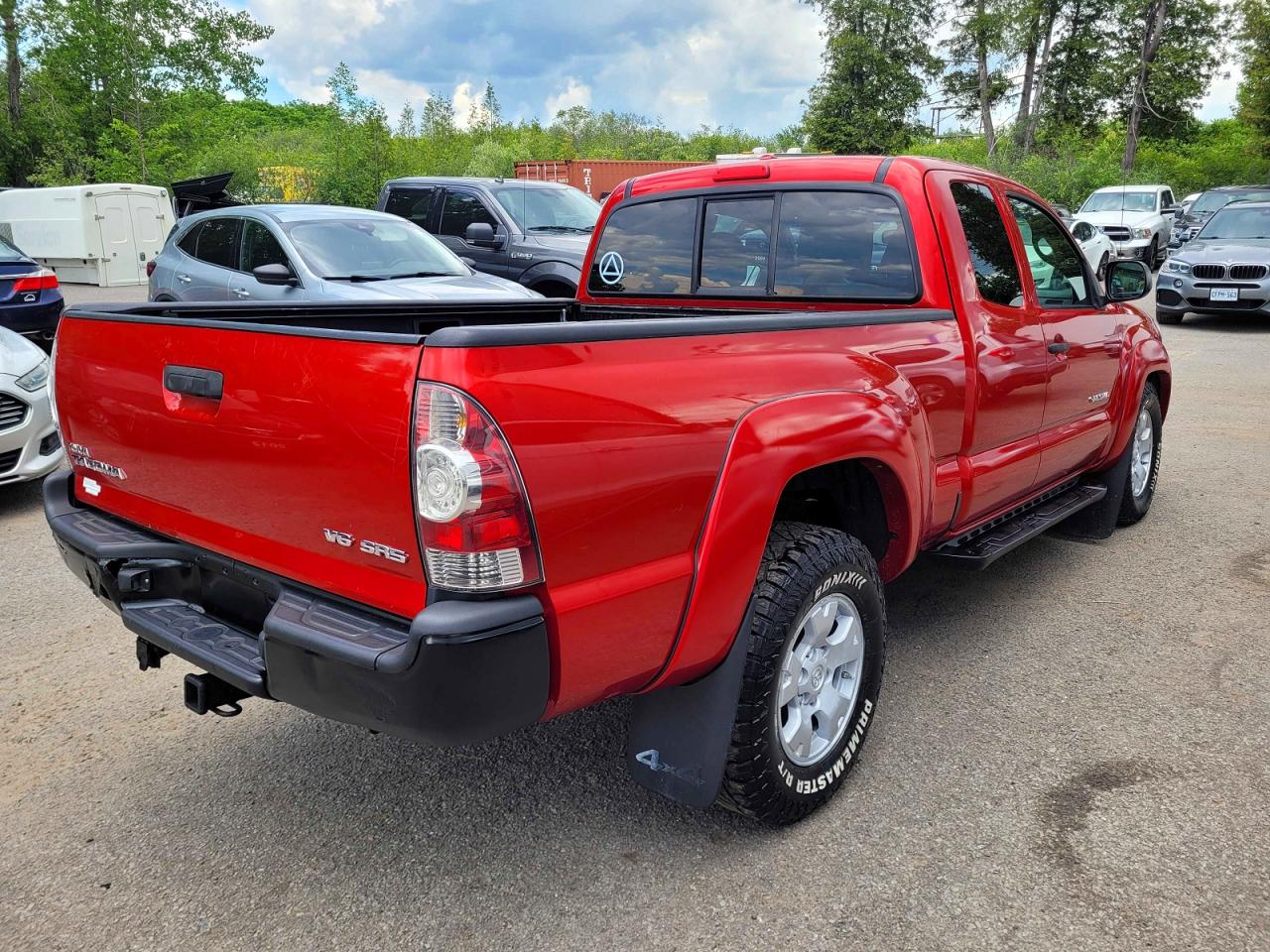 2010 Toyota Tacoma Access Cab Red vin: 5TEUU4EN6AZ672177