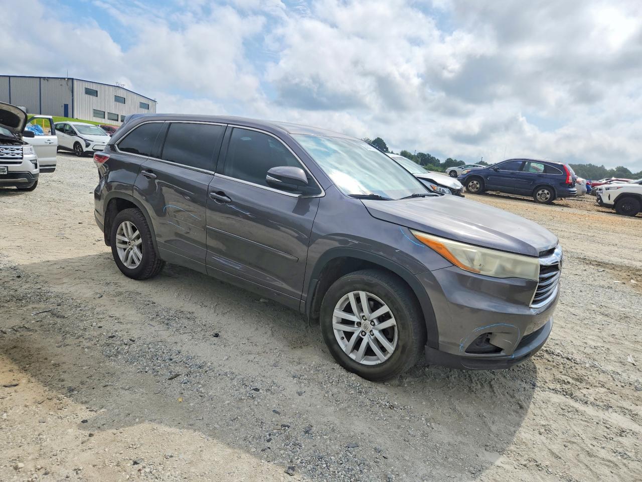 2015 Toyota Highlander Le Gray vin: 5TDZARFH8FS009802
