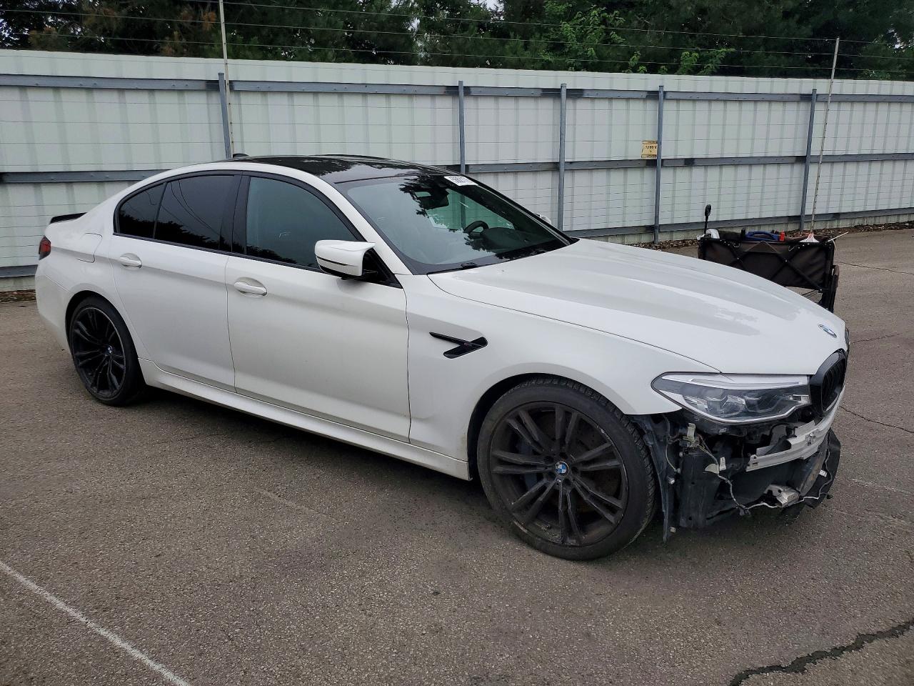 2019 Bmw M5 White vin: WBSJF0C5XKB284540