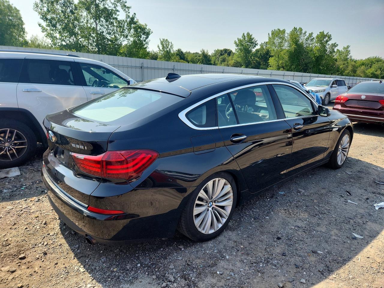 2014 Bmw 535 Xigt Черный vin: WBA5M4C51ED183737