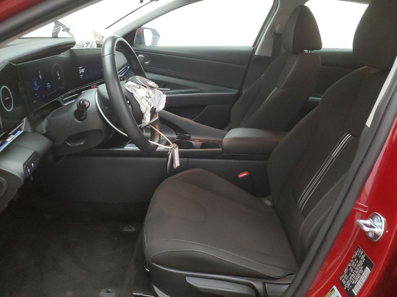 2025 Hyundai Elantra Sel Red vin: KMHLS4DG3SU934084 Damage: Airbag - Front Left, Deployed, Replacement Required
