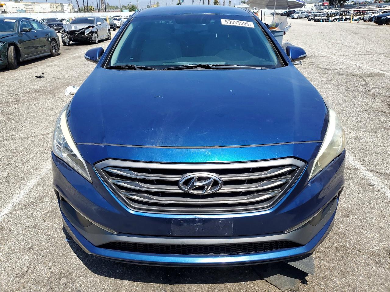 2015 Hyundai Sonata Sport Blue vin: 5NPE34AF0FH099227
