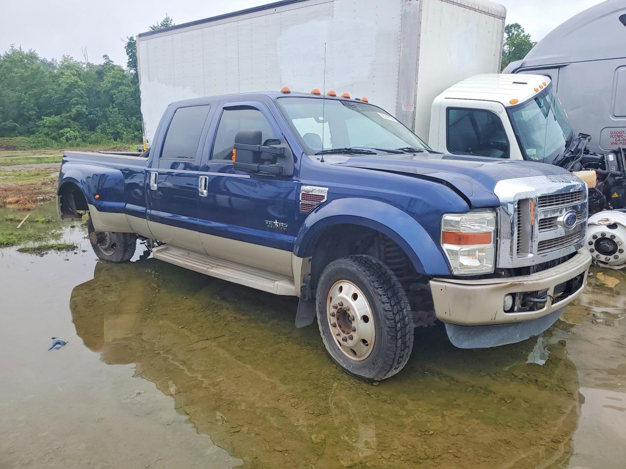 2008 Ford F450 Super Duty Blue vin: 1FTXW43R38EC30015