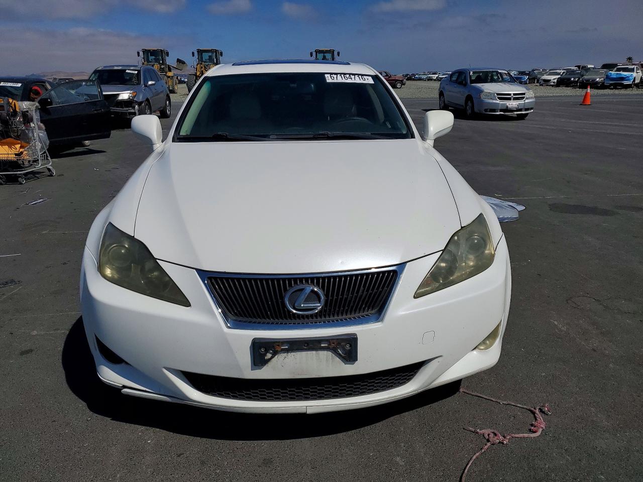 2006 Lexus Is 350 White vin: JTHBE262265004656