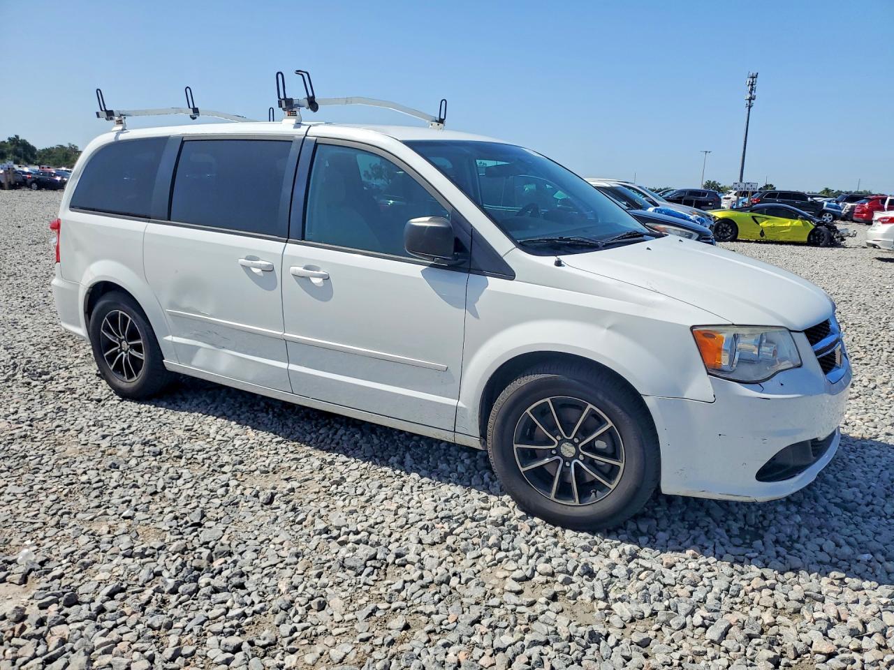 2015 Dodge Grand Caravan Se White vin: 2C4RDGBG9FR615949