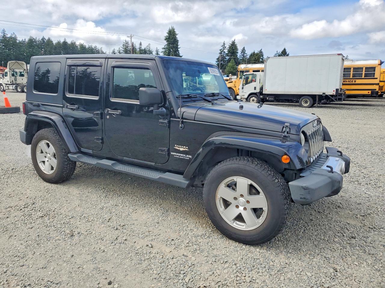 2010 Jeep Wrangler Unlimited Sahara Black vin: 1J4BA5H16AL115230