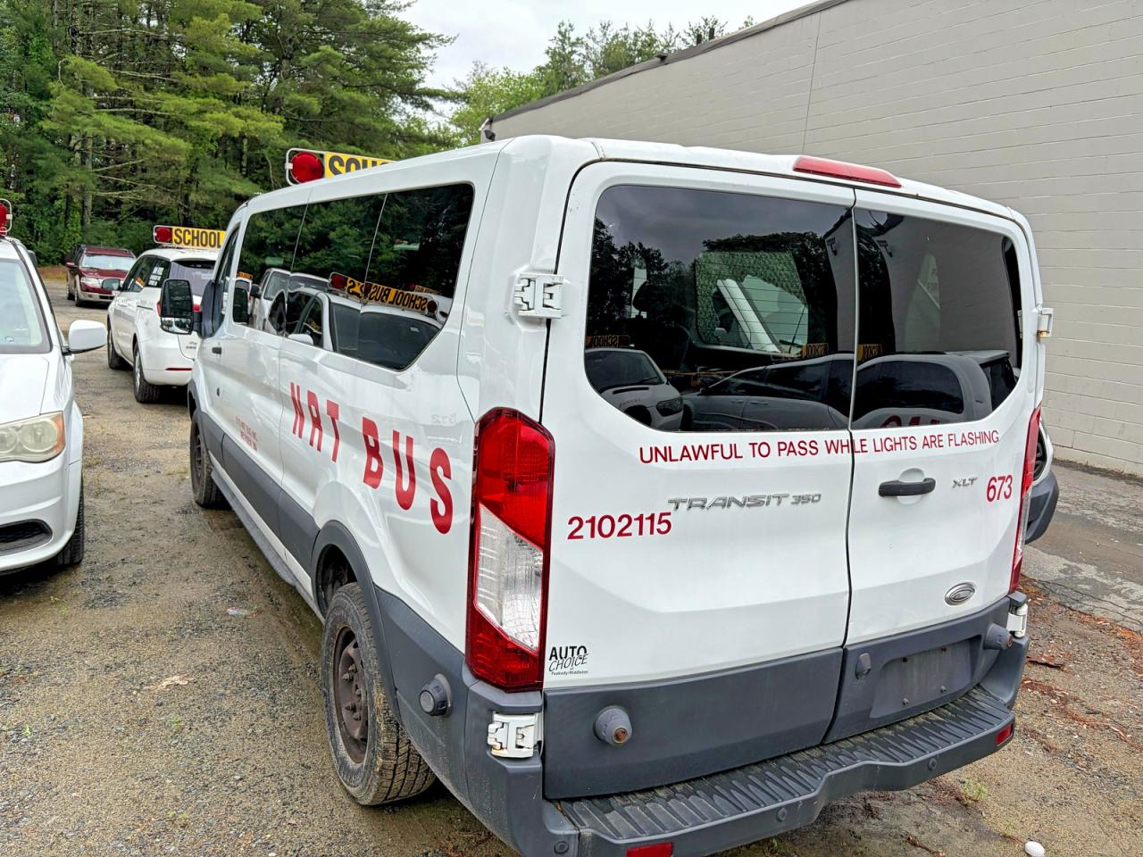 2015 Ford Transit T-350 White vin: 1FBZX2ZMOFKA38754