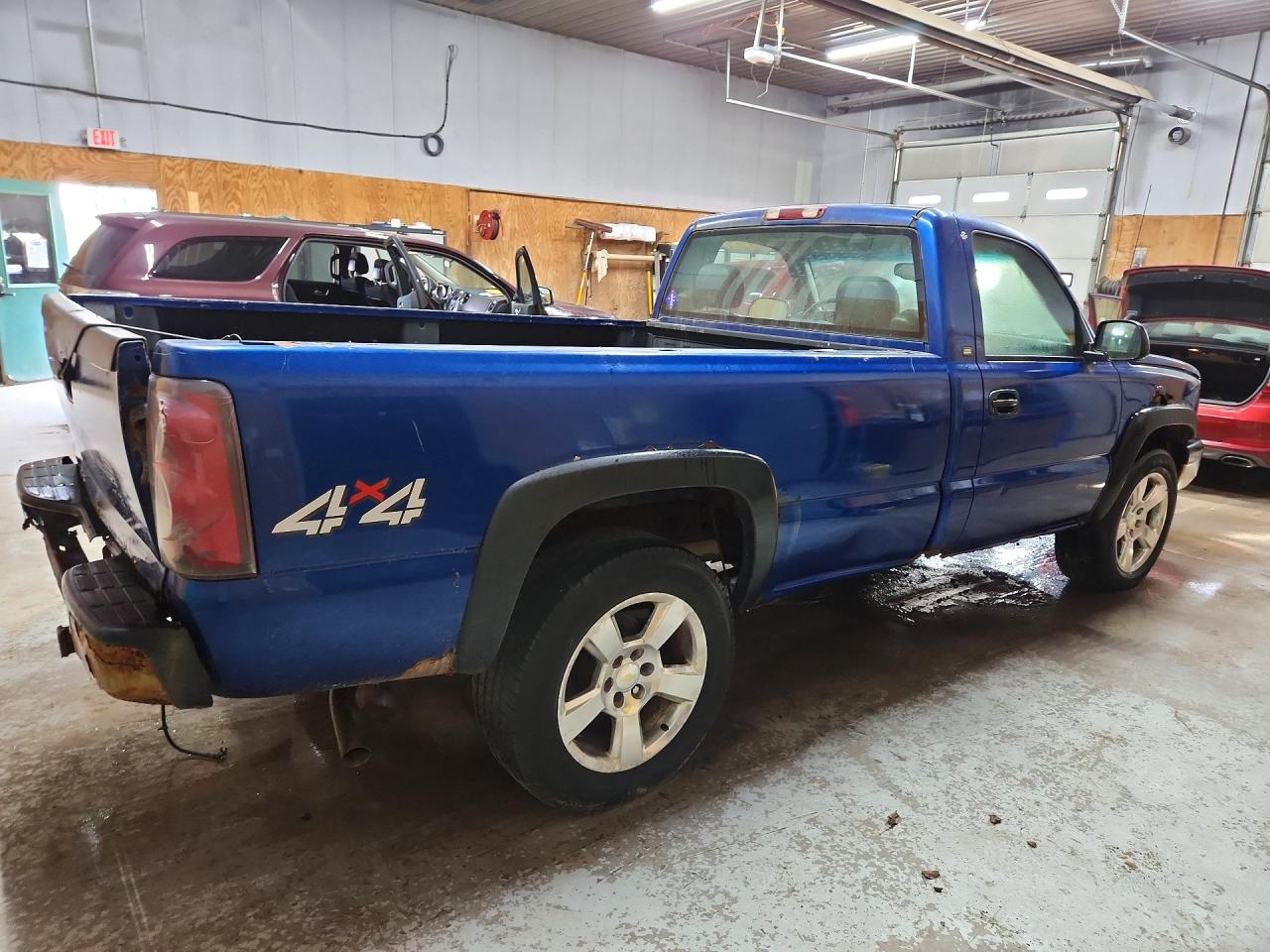 2003 Chevrolet Silverado K1500 Blue vin: 1GCEK14X03Z120197