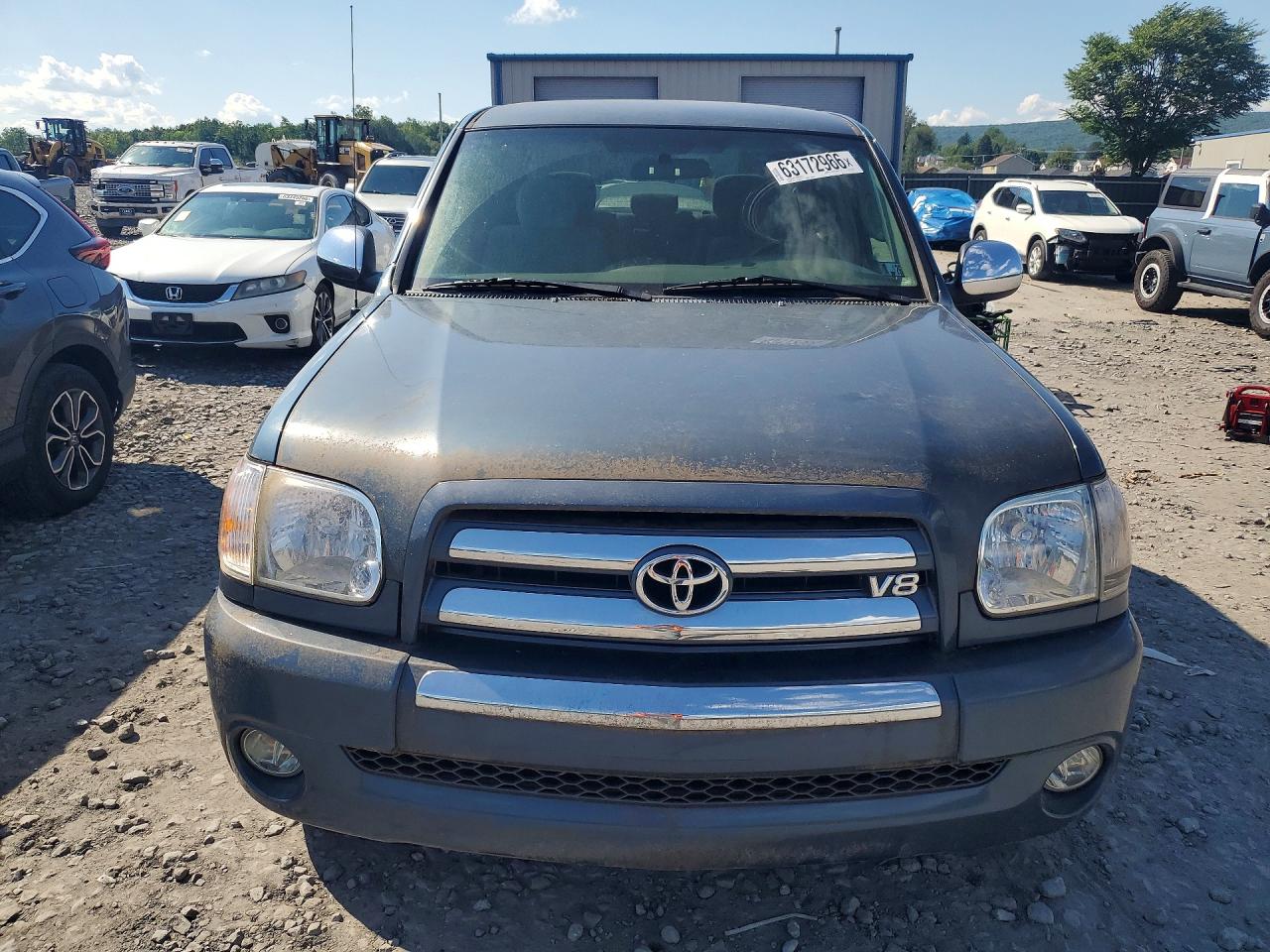 2005 Toyota Tundra Double Cab Sr5 Blue vin: 5TBDT44165S494428